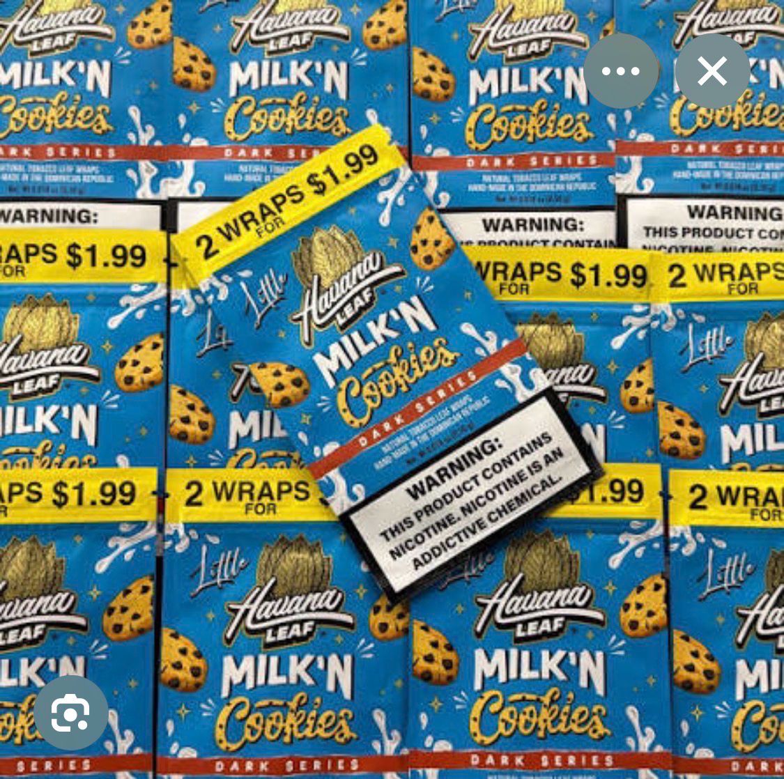 Little Havana Leaf - Milk ‘n Cookies  20 / 2 pks For $1.99