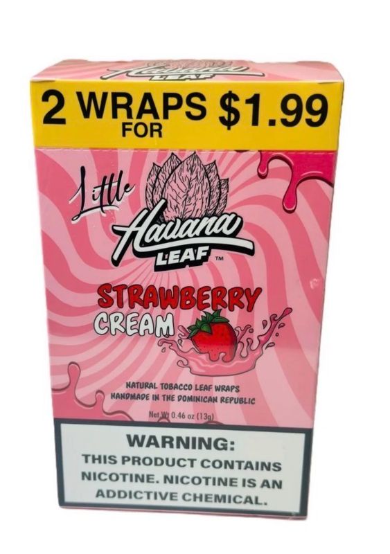 Little Havana Leaf - Strawberry Cream    20 / 2pks  @ $1.99