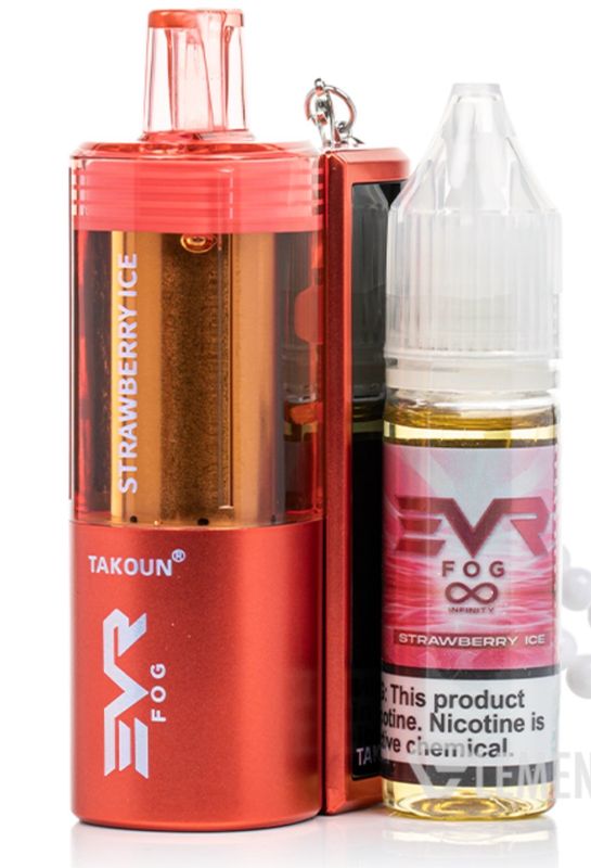 EVRFOG 100k Refillable Kit -Strawberry Ice
