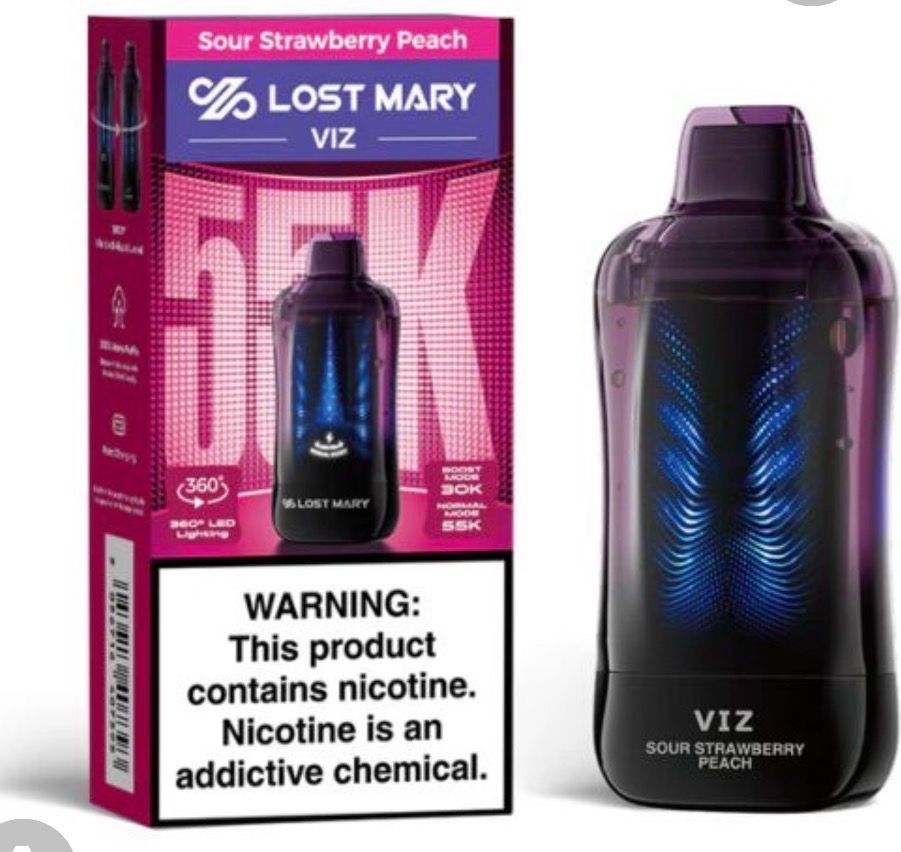 Lost Mary VIZ - Sour Strawberry Peach