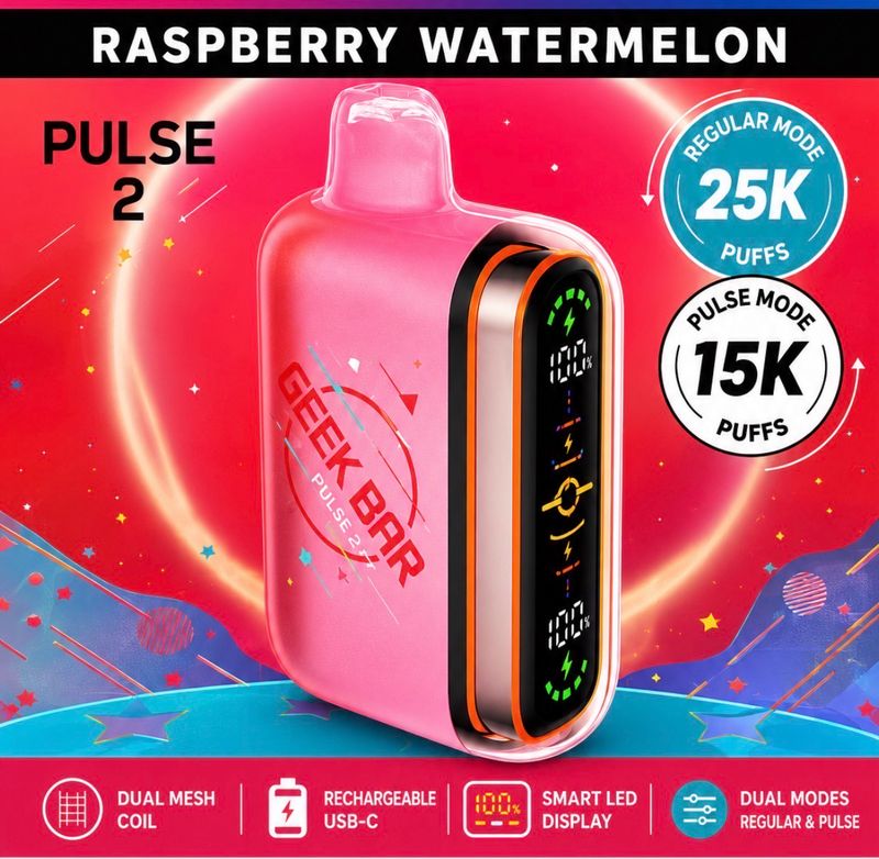 Geek Bar Pulse 2 - Raspberry Watermelon