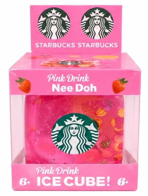 Squishy Toys - Starbucks Nice Cube - Pink Drink