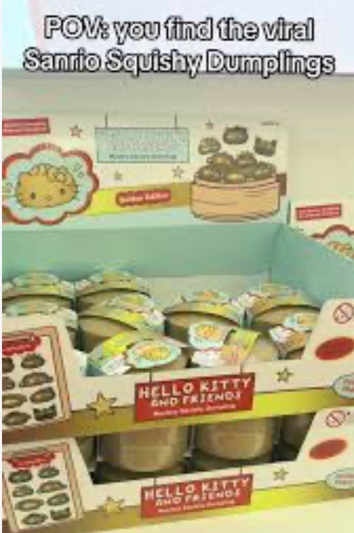 Hello Kitty Mystery Squishy Dumplings : Gold Edition ; 24 Dumplings Per Box