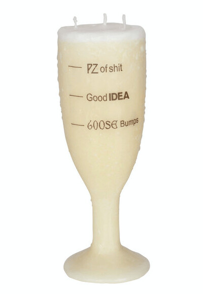 PZ Weddings Champagne Candle