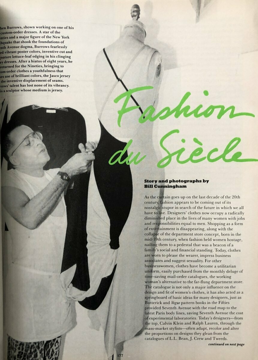 その他 Bill magazine Details Bill Cunningham March 1990 Margiela Special