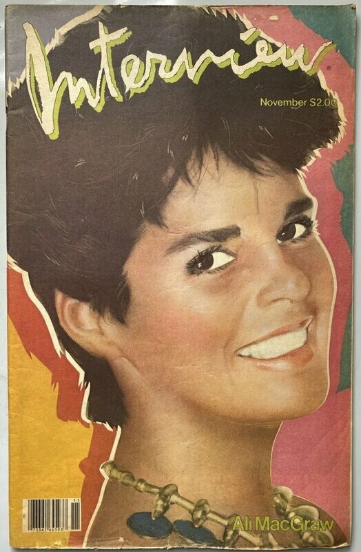 Interview Magazine 1982 Ali McGraw