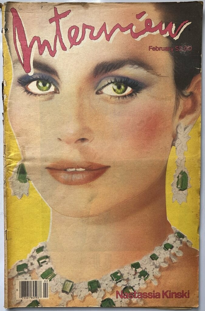 Interview Magazine 1983 Nastassia Kinski Interview Magazine 1983 Nastassia Kinski