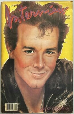 Interview Magazine 1985 Mickey Rourke