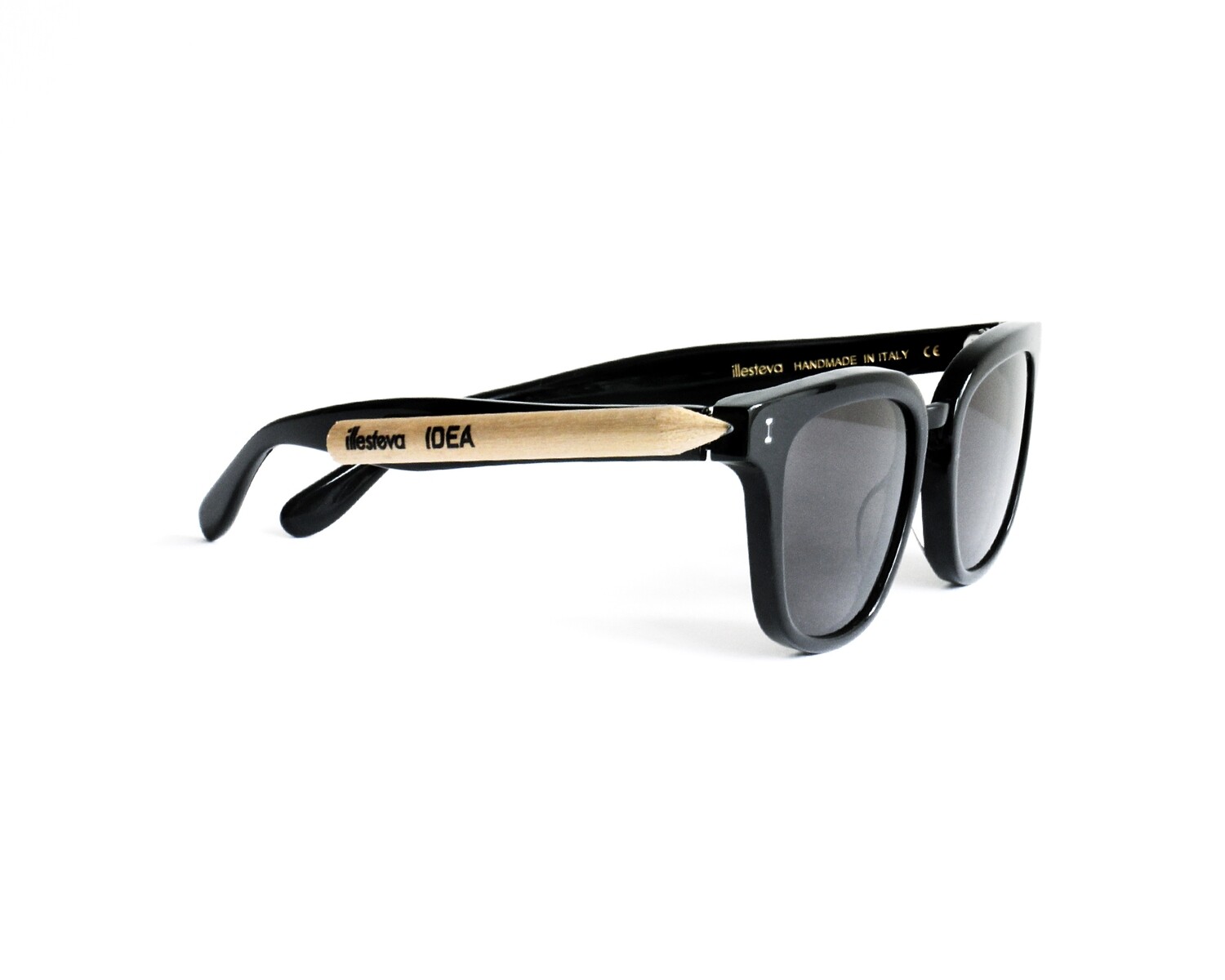Illesteva+IDEA 'Designer' Sunglasses BLACK