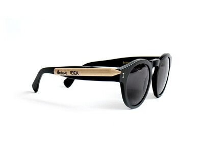 Illesteva+IDEA 'Designer' Sunglasses BLACK MATT