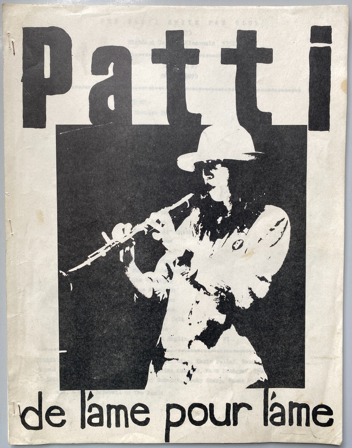 Patti Smith de l'ame pour l'ame no.7