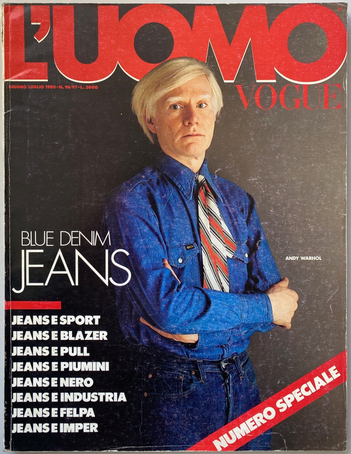 L'Uomo Vogue 1980 Warhol / Jeans Special