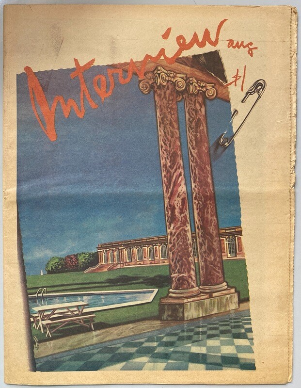 Interview Magazine August 1977 Philippe Morillon