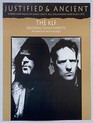 The KLF Justified & Ancient Song Sheet