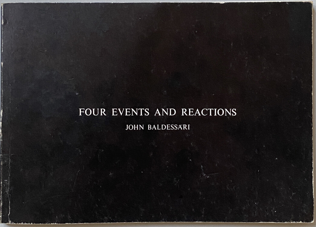 John Baldessari Four Events and Reactions