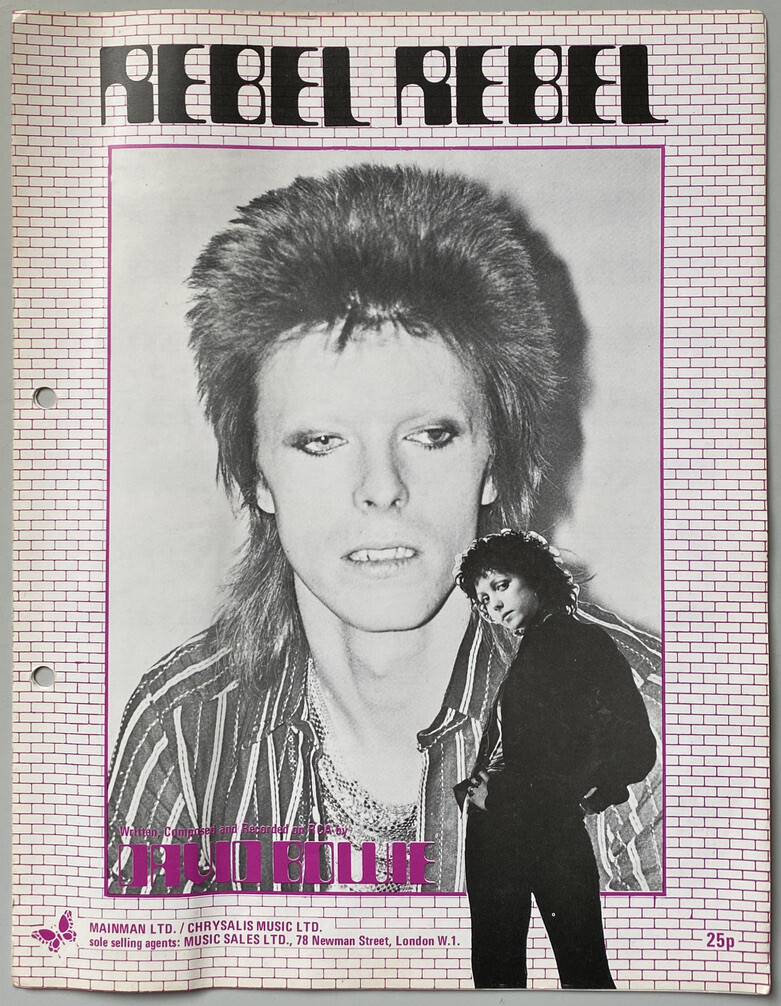 David Bowie Rebel Rebel Song Sheet