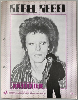 David Bowie Rebel Rebel Song Sheet