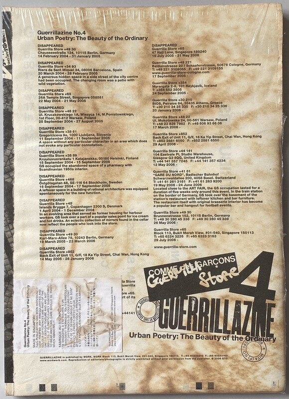 Guerrillazine No.4 Comme des Garcons / WERK