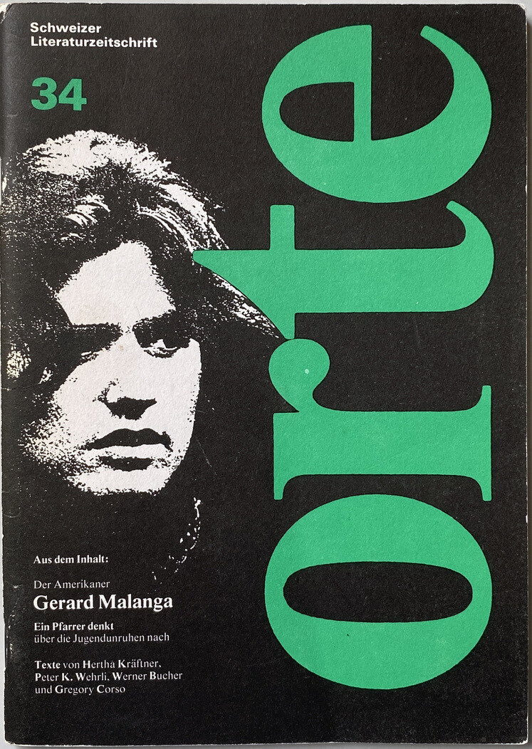 [SIGNED] GERARD MALANGA ORTE 34