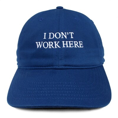SORRY I DON'T WORK HERE HAT (Blue)