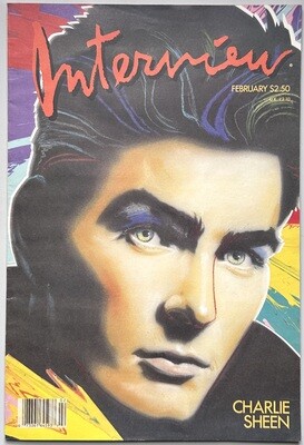Interview Magazine 1987 Charlie Sheen