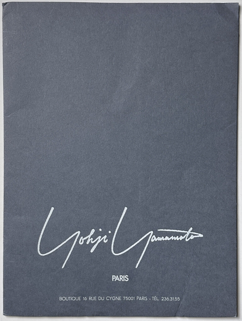 Yohji Yamamoto Paris