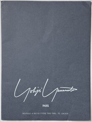 A Magazine Curated by Yohji Yamamoto A Magazine Curated by Yohji Yamamoto