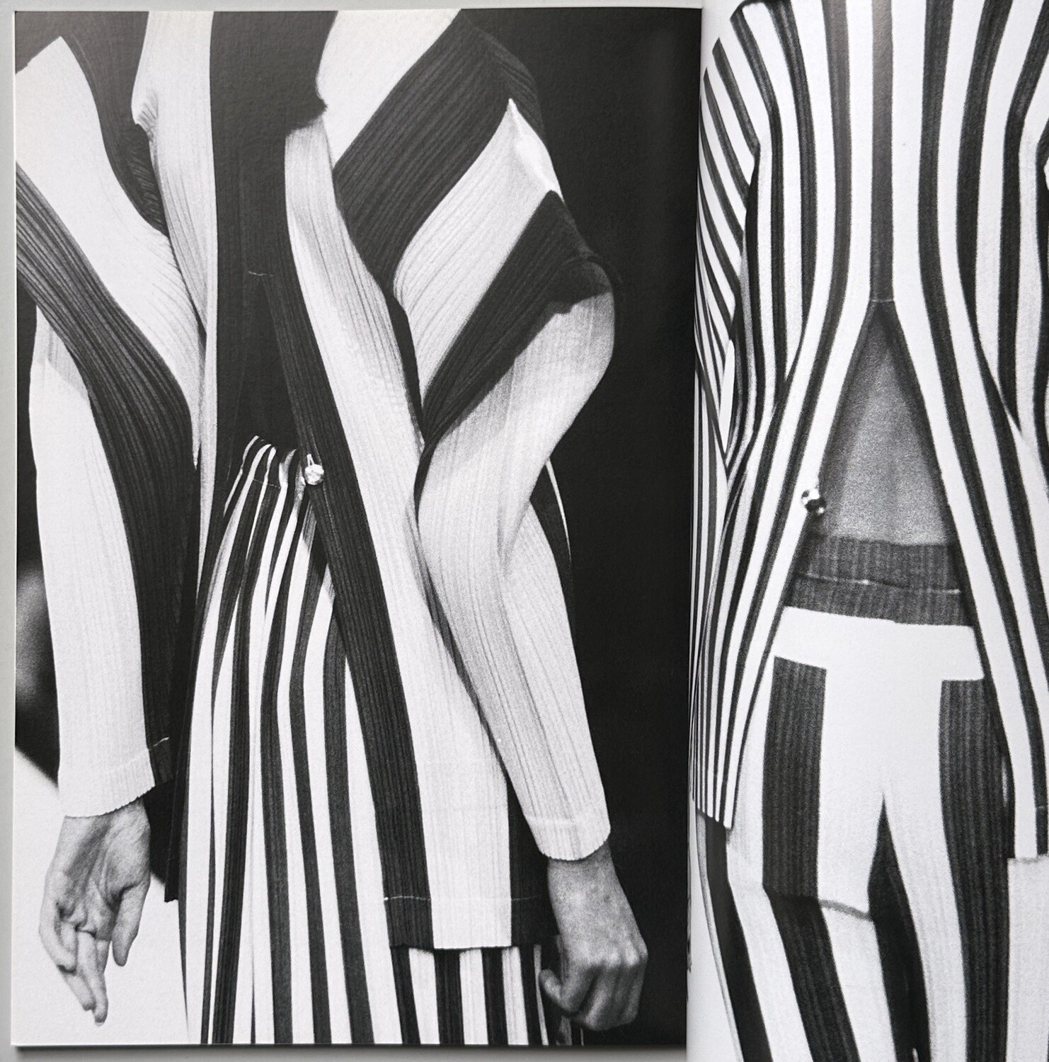 Issey Miyake Pleats Please Inspired Colorful Oil Painting