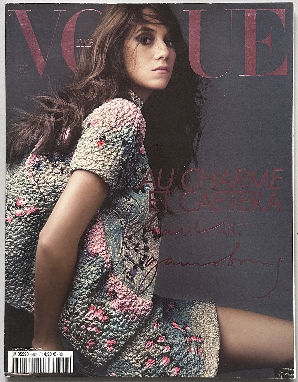 Charlotte Gainsbourg Paris Vogue