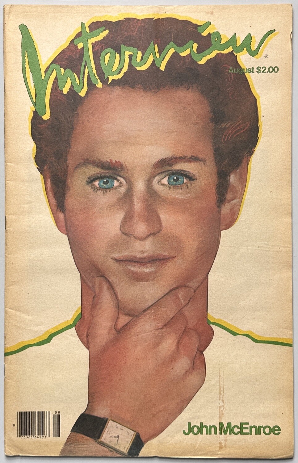 Interview Magazine 1982 John McEnroe Interview Magazine 1982 John McEnroe