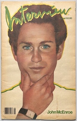 Interview Magazine 1982 John McEnroe