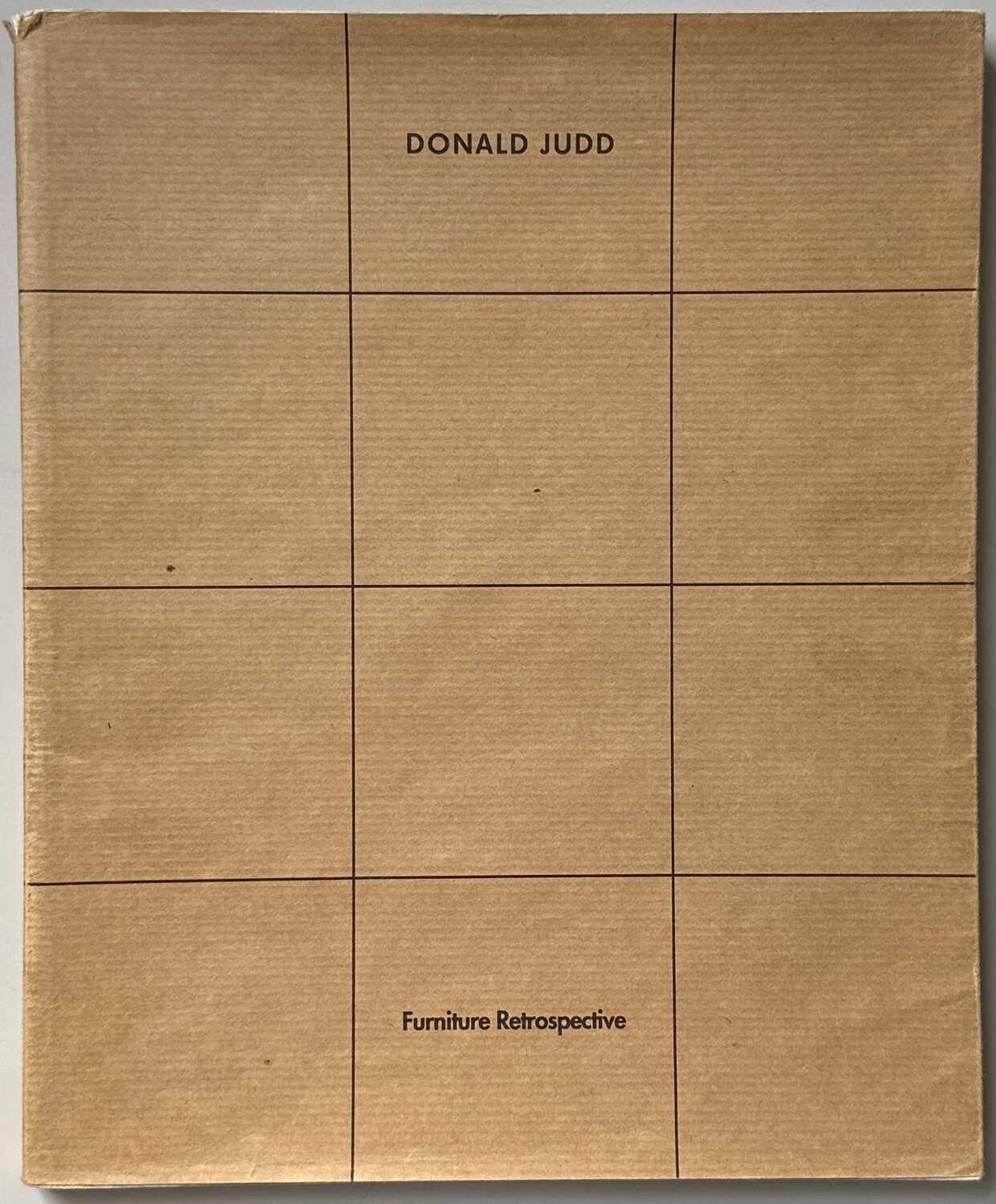 Donald Judd Furniture Retrospective