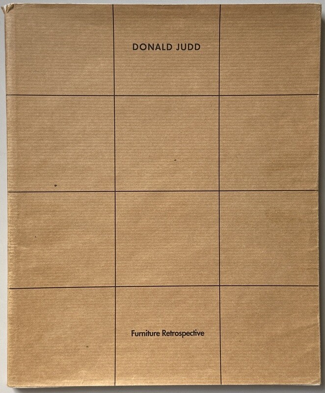 Donald Judd Furniture Retrospective
