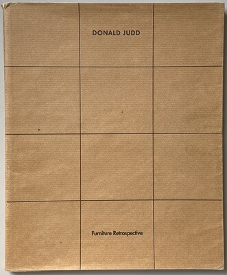 Donald Judd Furniture Retrospective