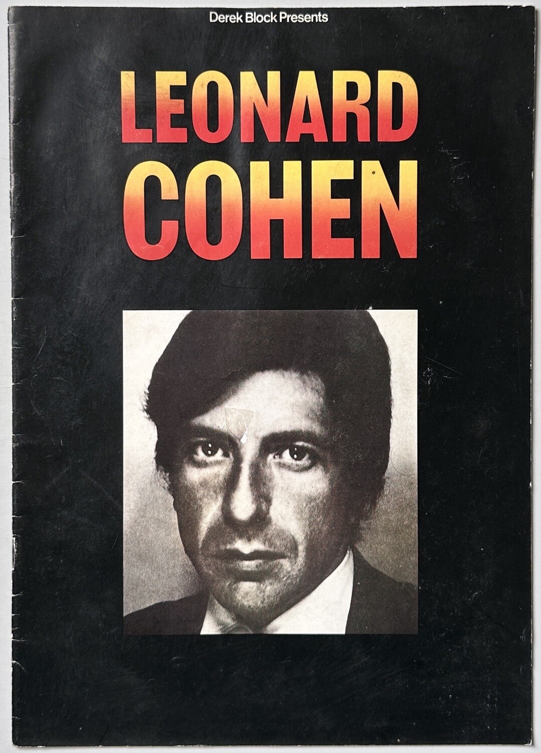Leonard Cohen Lyric Programme