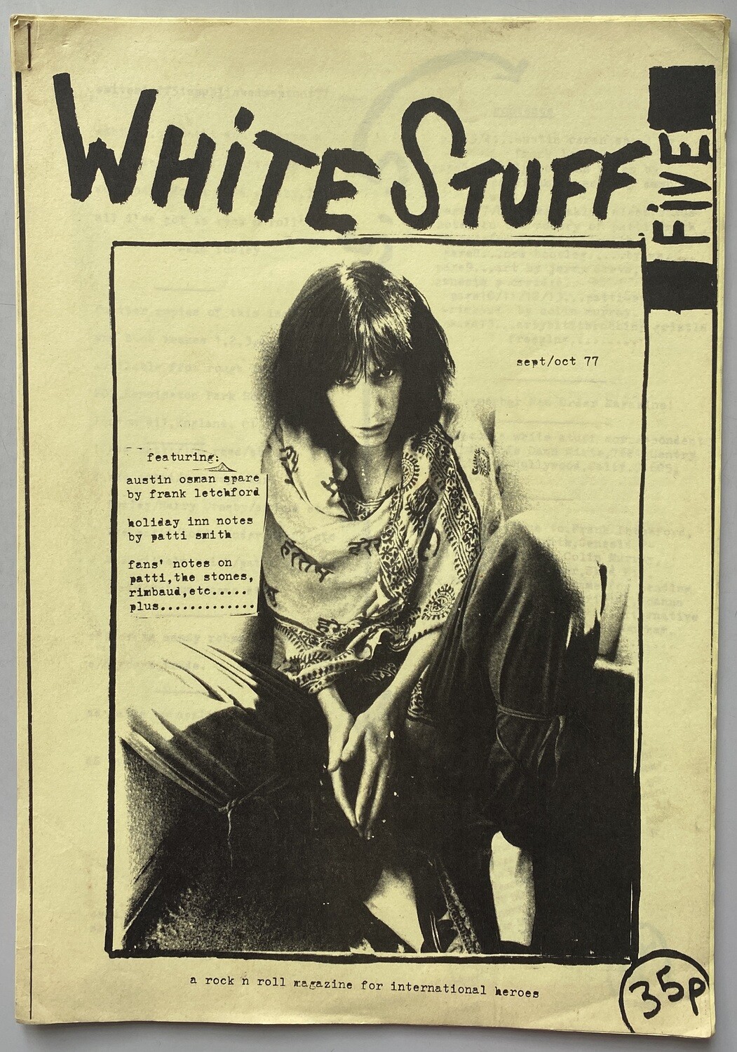 Patti Smith White Stuff no.5