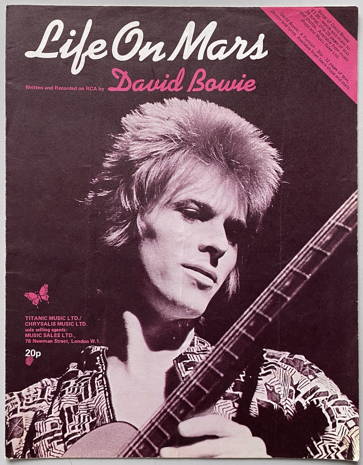 David Bowie Life On Mars Song Sheet