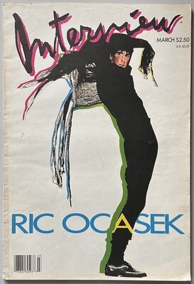 Interview Magazine 1987 Ric Ocasek