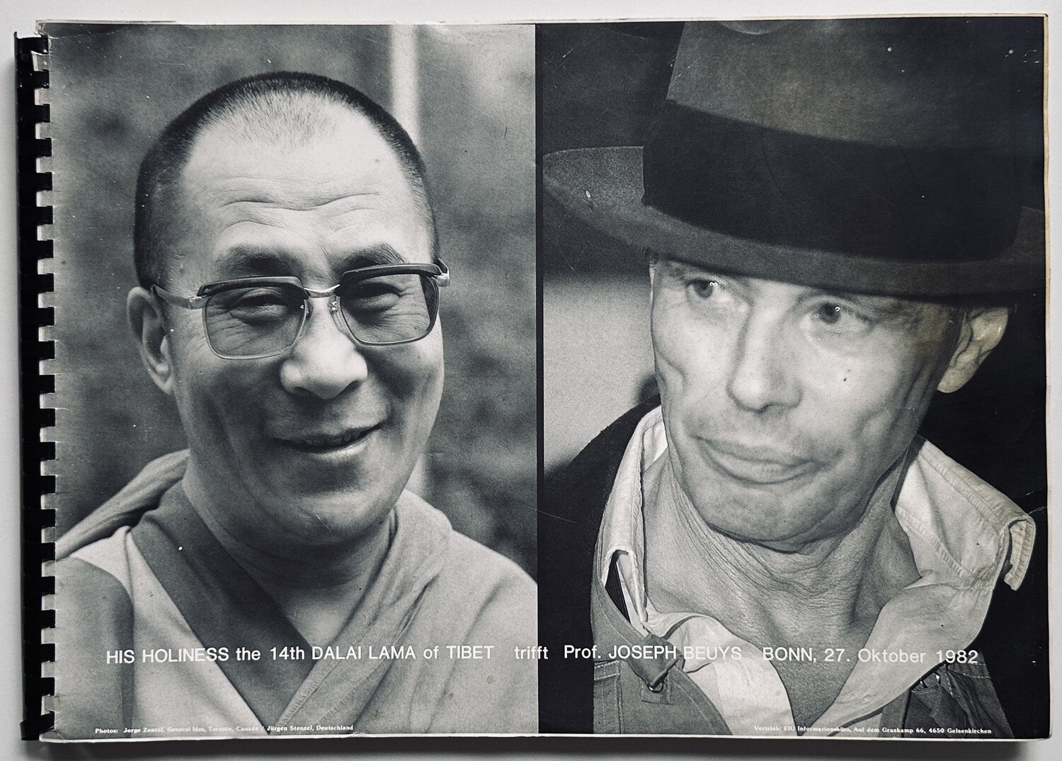 His Holiness the 14th Dalai Lama of Tibet Meets Prof. Joseph Beuys