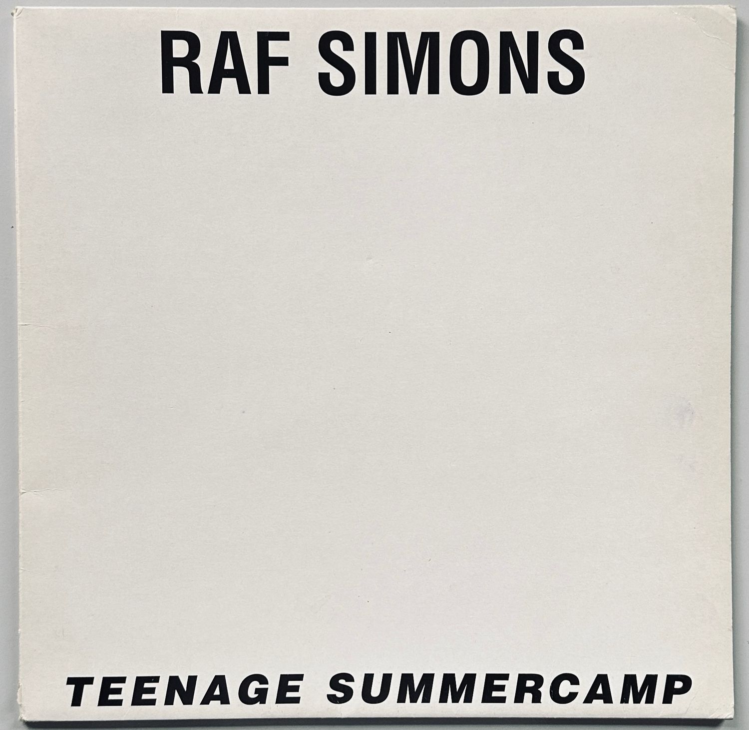 Raf Simons Teenage Summercamp