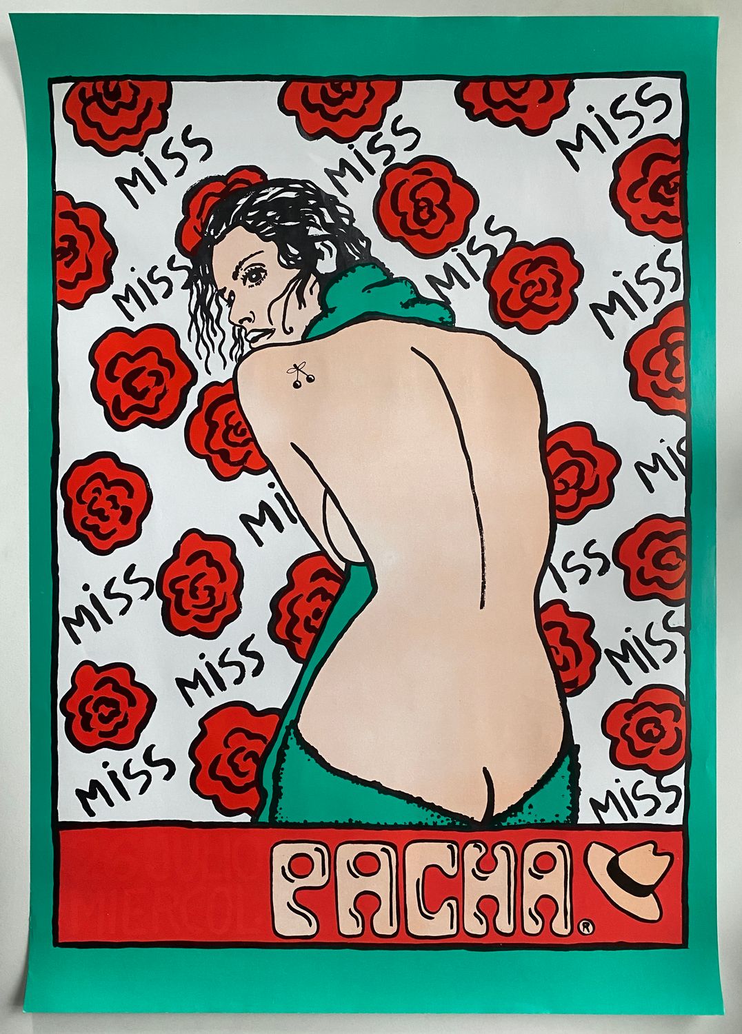 Miss PACHA Poster c1989 Rom Ero
