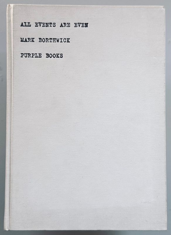 Mark Borthwick All Events Are Even