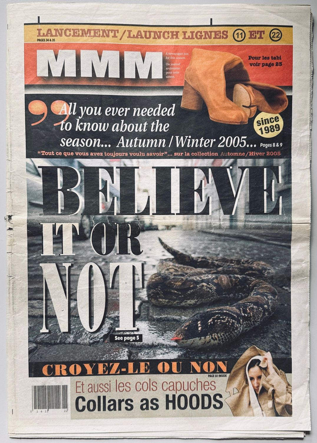 Maison Martin Margiela Believe It or Not Paper 2005