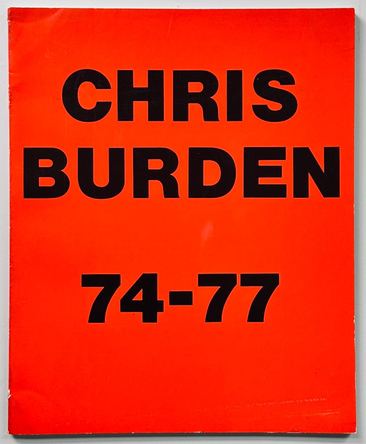 Chris Burden 74-74