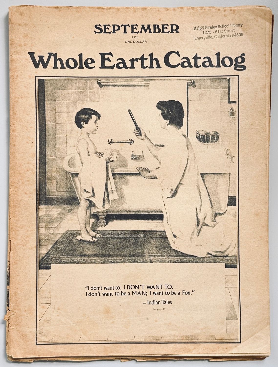 Whole Earth Catalog September 1970
