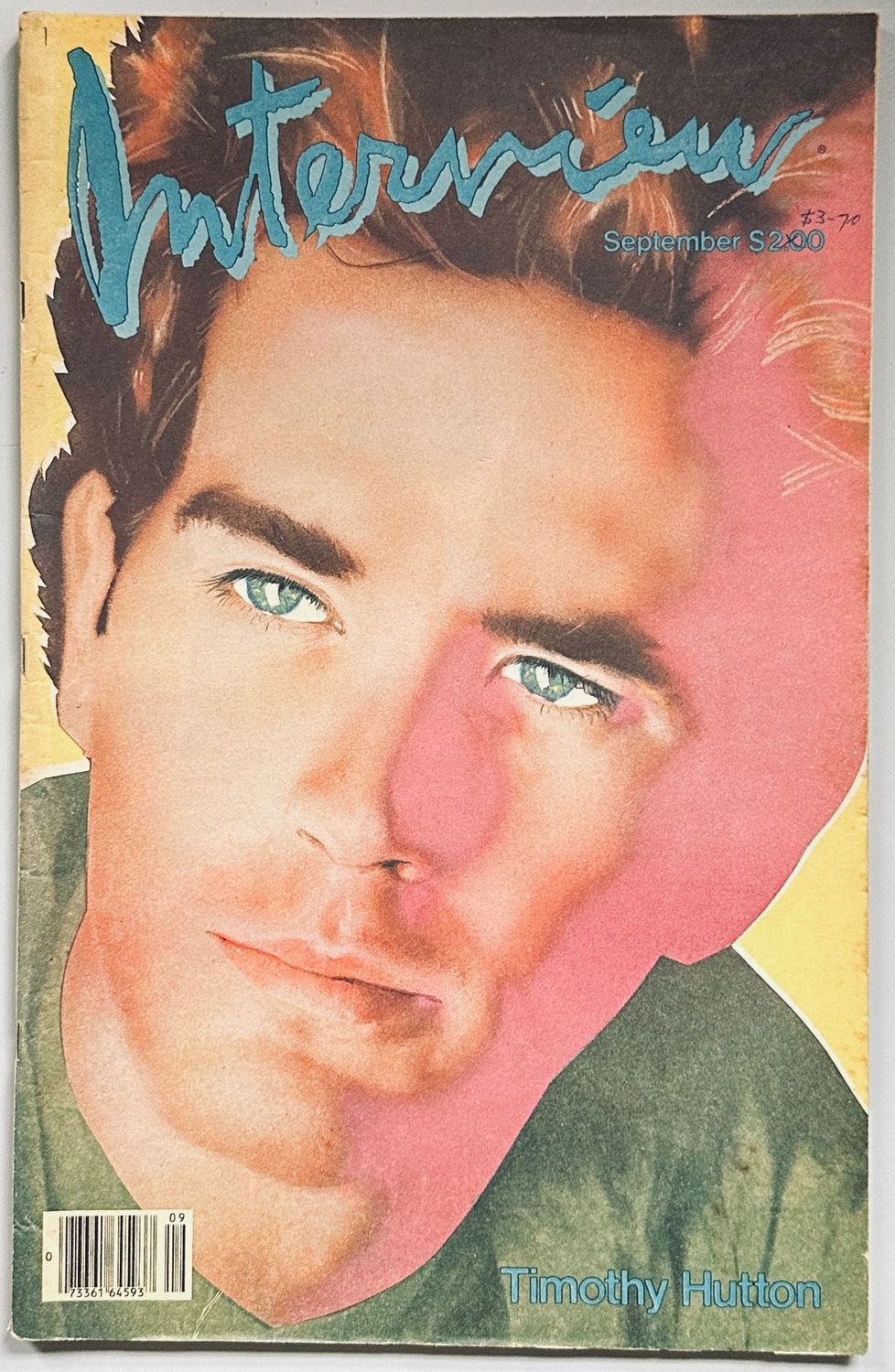 Interview Magazine 1983 Timothy Hutton