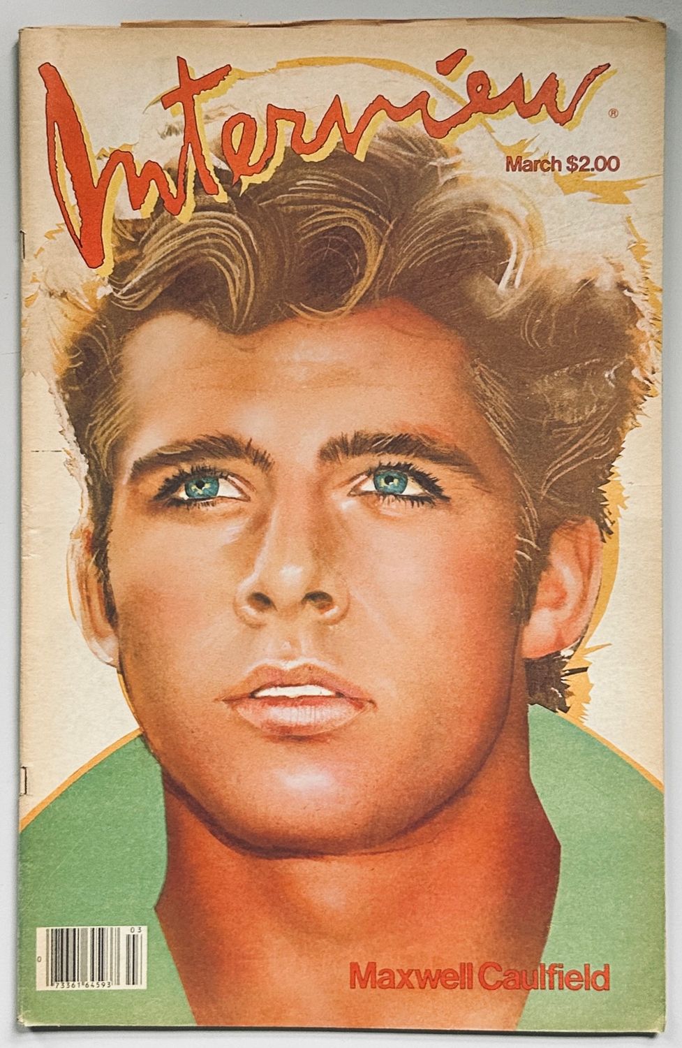 Interview Magazine 1982 Maxwell Caulfield