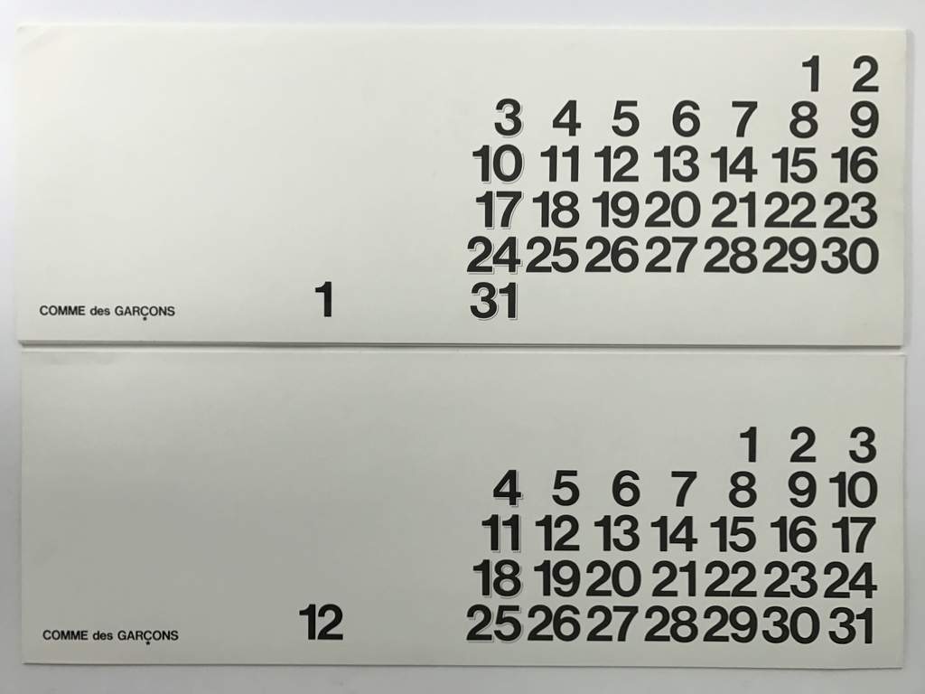 CDG CALENDAR