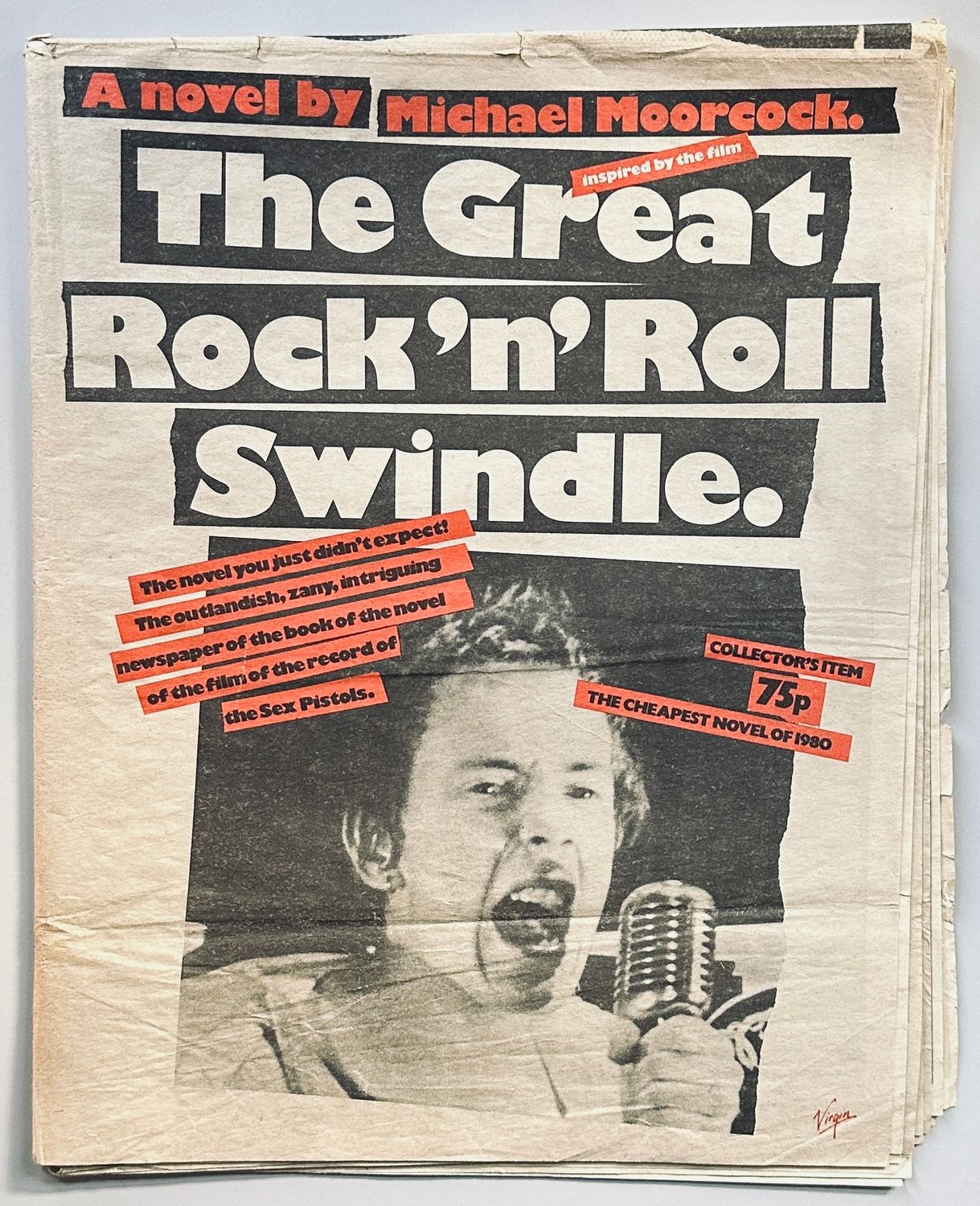 The Great Rock n Roll Swindle Novel Newspaper