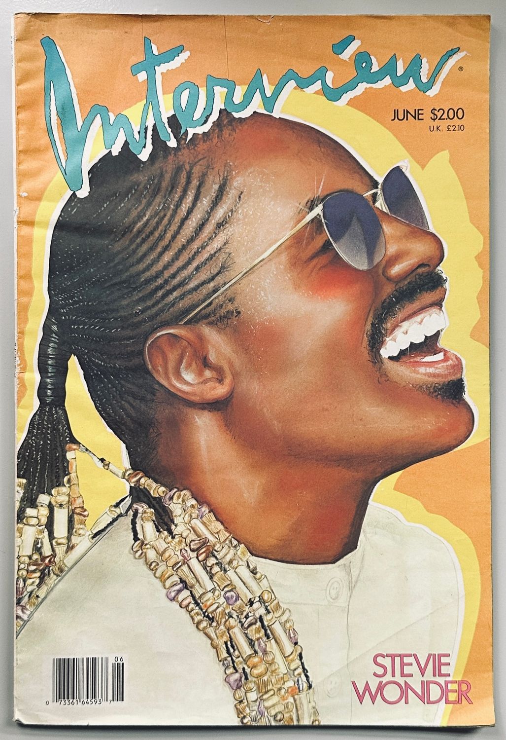 Interview Magazine 1986 Stevie Wonder